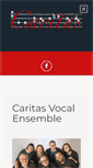 Mobile Screenshot of caritasvocalensemble.org